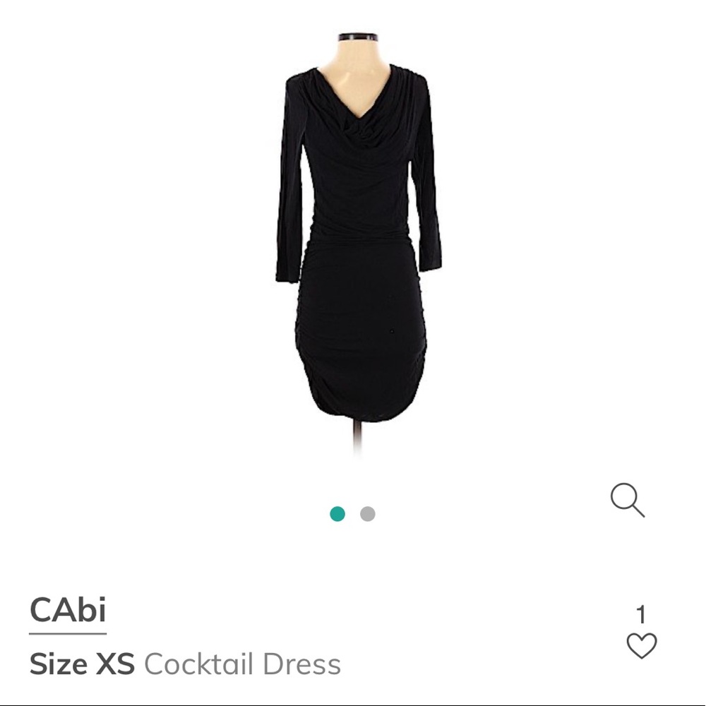 CAbi Black Cocktail Dress